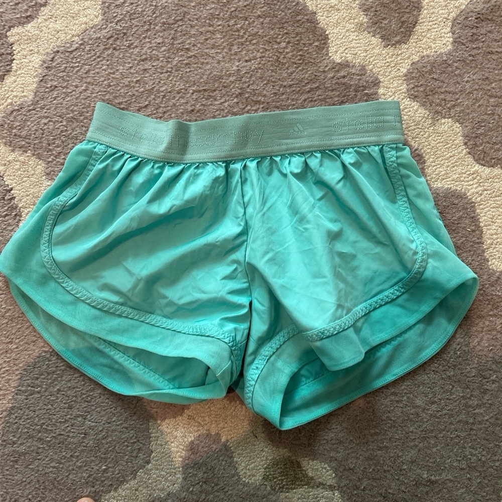 Adidas by Stella McCartney Turquoise Athletic Shorts